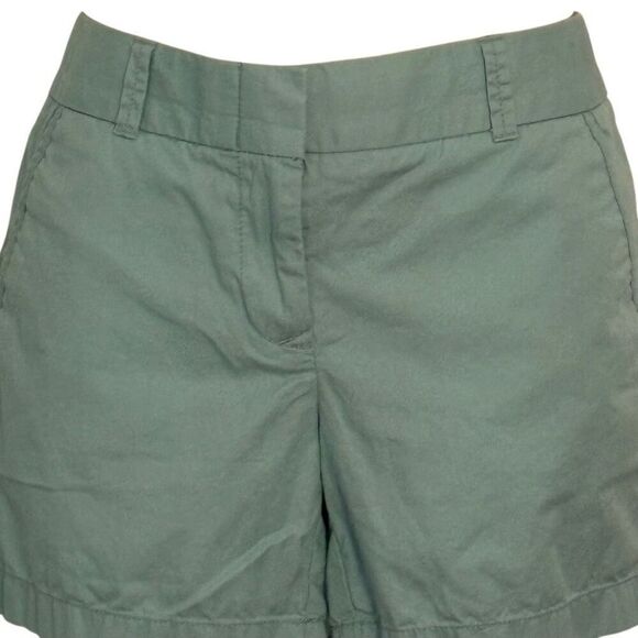 Size 0— J. Crew Chino Broken-in 100% Cotton Shorts Flat Front Casual Robin’s Egg - Picture 6 of 7